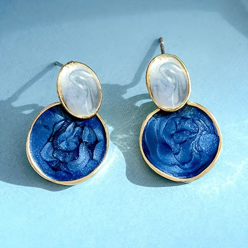 Drop Earrings - Blue Ocean