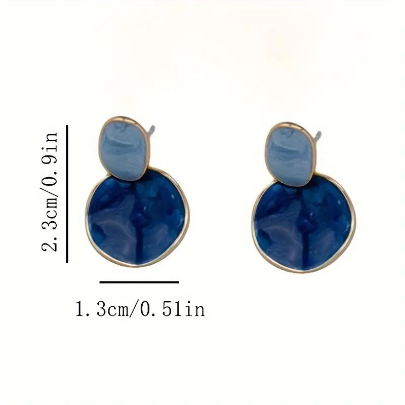 Drop Earrings - Blue Ocean