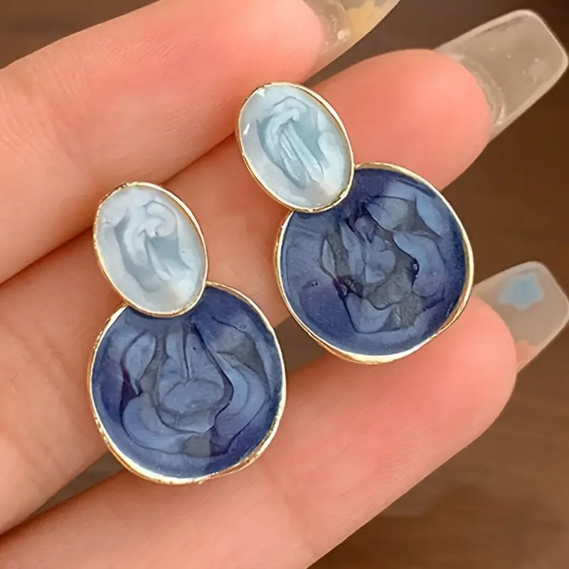 Drop Earrings - Blue Ocean