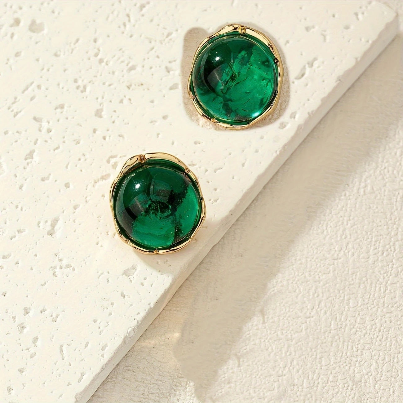 Green Emerald Earrings