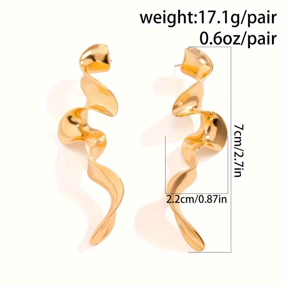 Statement Earrings - Swirl