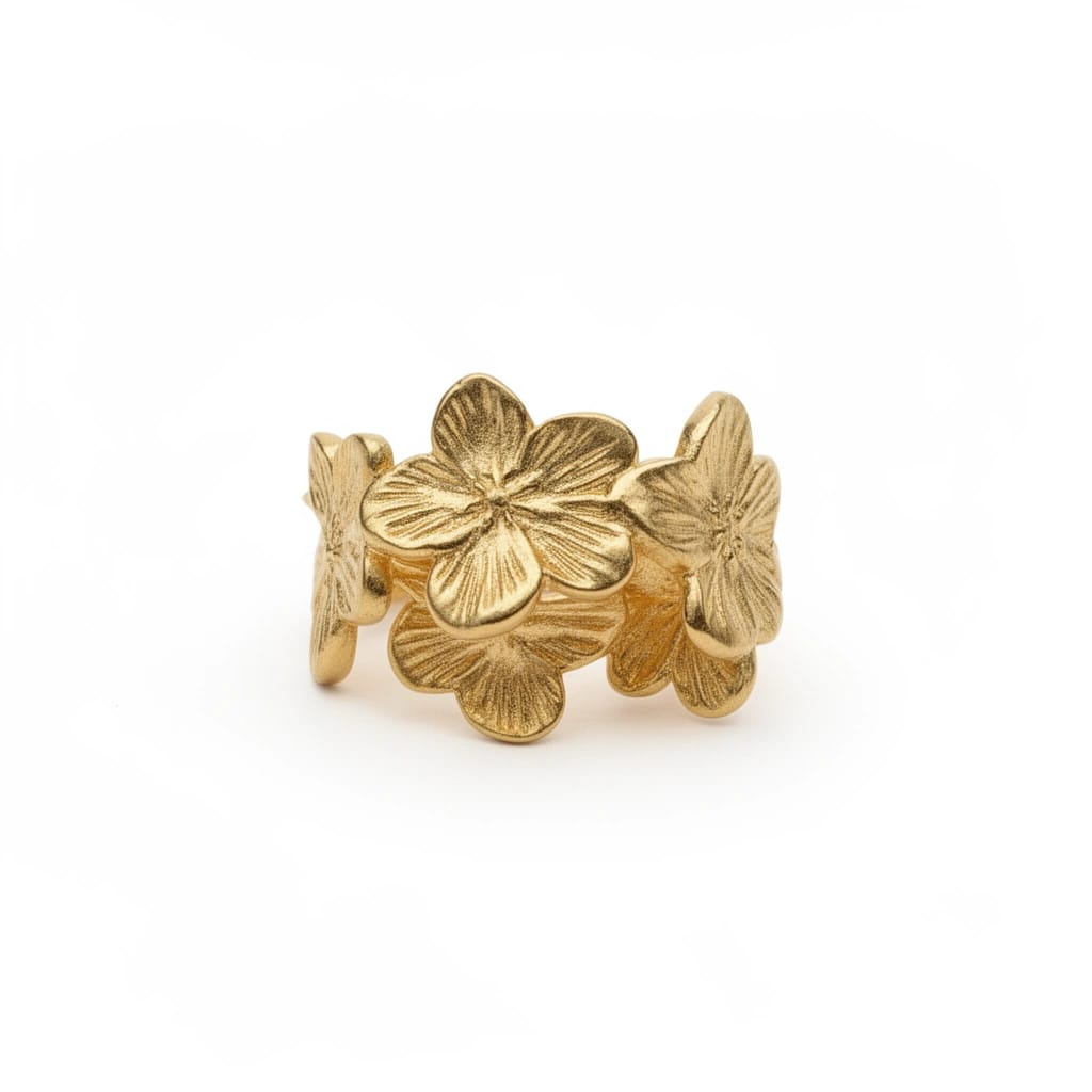 Flower Gold Ring