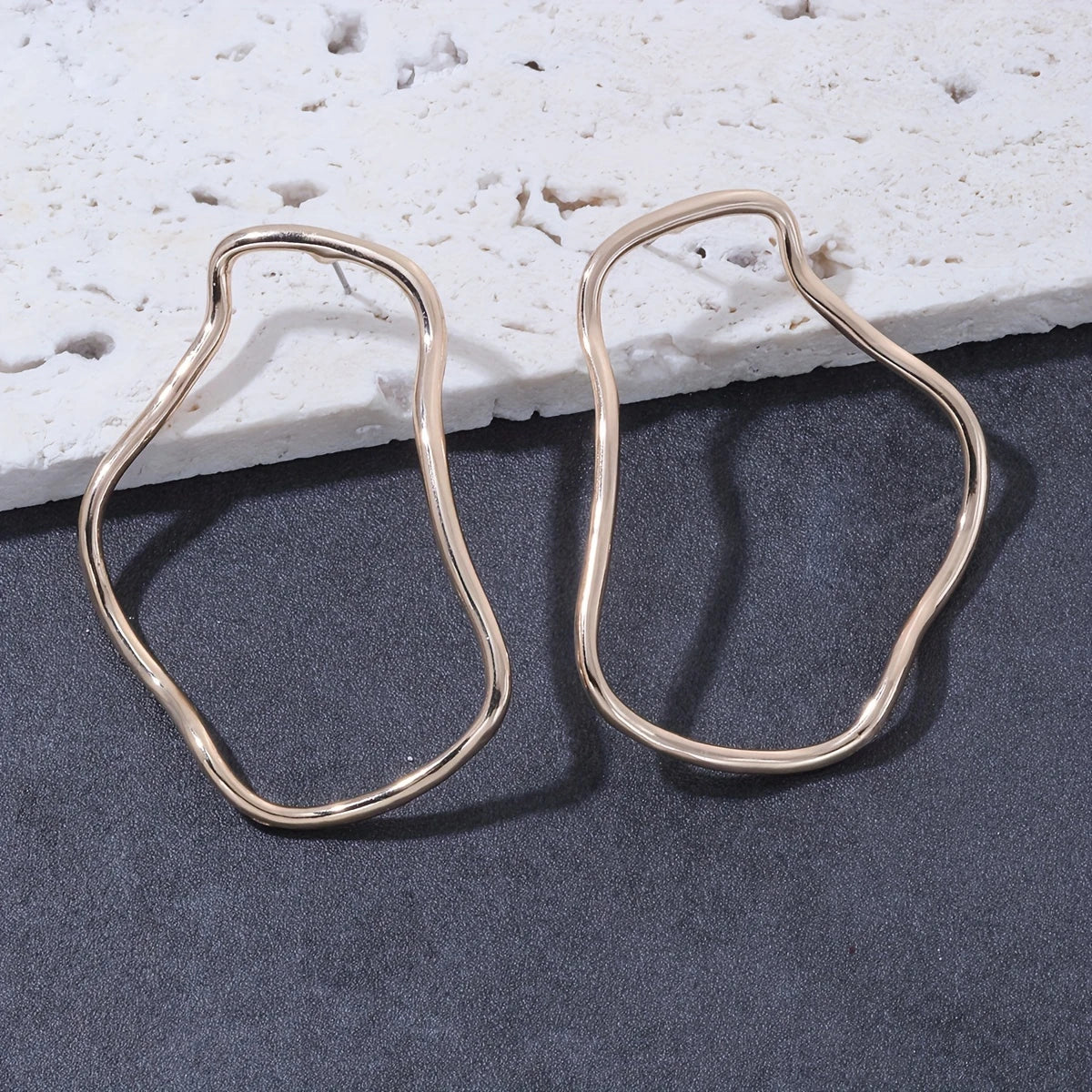 18k Gold Platted - Whimsy Hoop Earrings