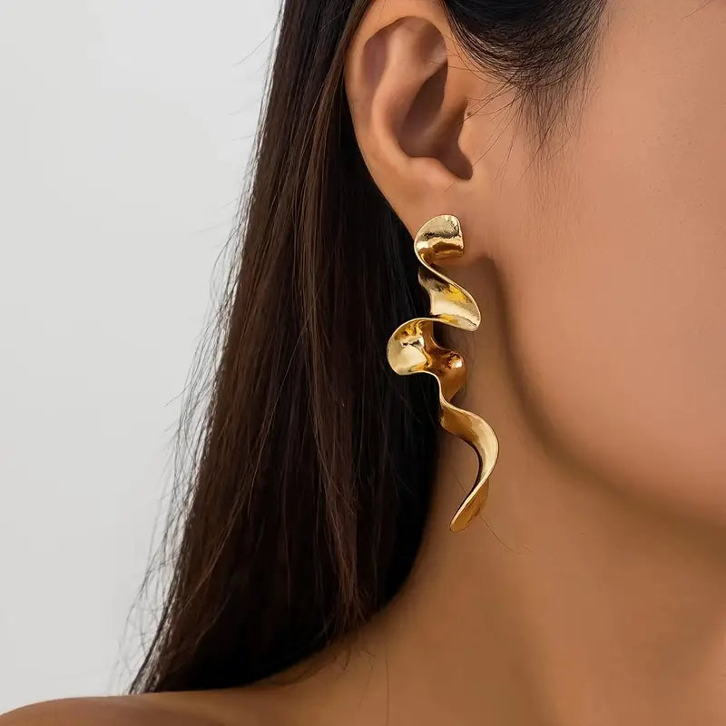 Statement Earrings - Swirl