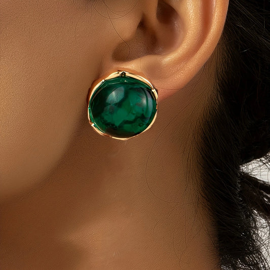 Green Emerald Earrings