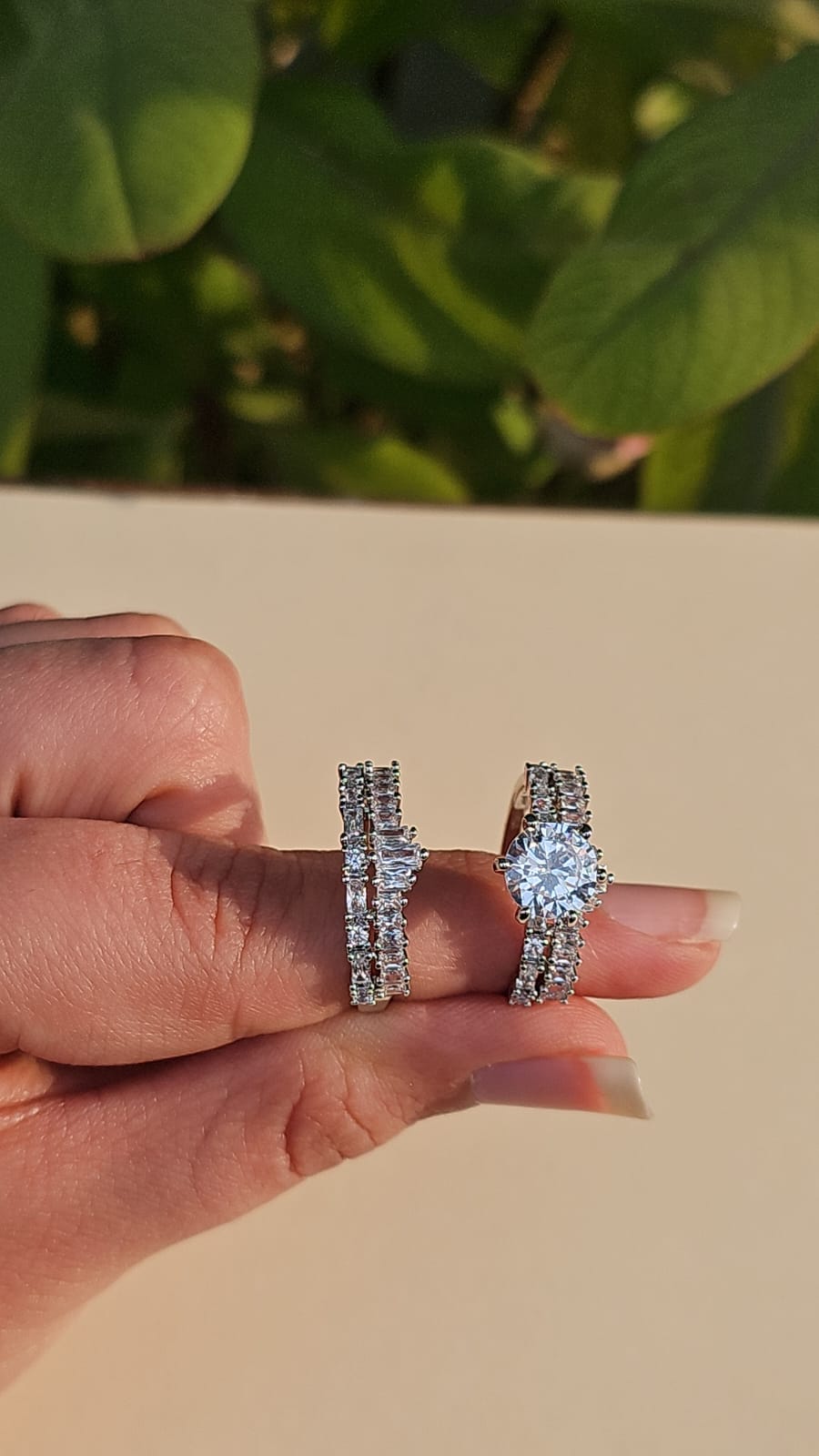 White Gold Forever Ring (1 Pair)