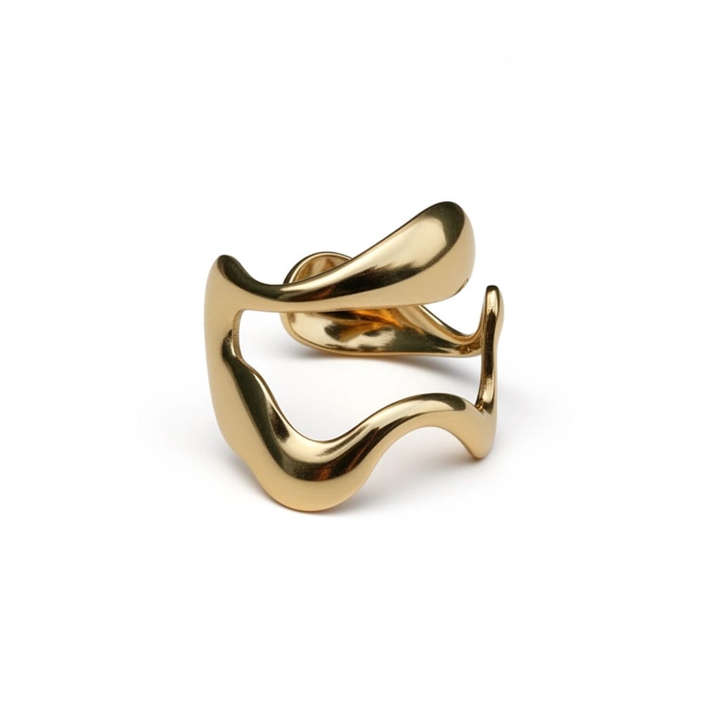 Trendy Curve Adjustable Ring