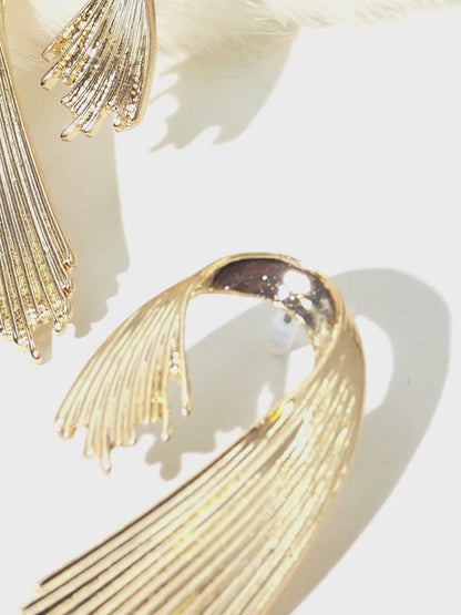 Sway Your Way Golden Dangle Earrings