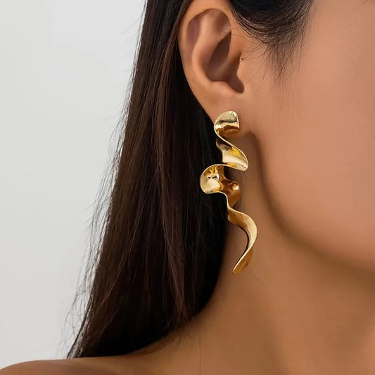 Statement Earrings - Swirl